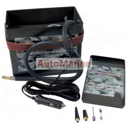 Mini Air Compressor & Tyre Inflator in Ammo Box - 12 Volt