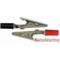Battery Clips - 5 Amp - 20 Pieces - Black and Red
