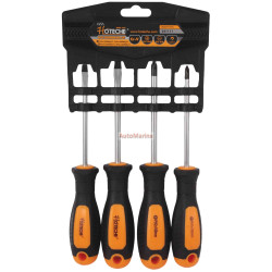 4 Piece Screwdriver Set - Phillips / Flat - Hoteche