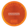 Round Amber Reflector - 63mm