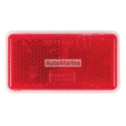 Rectangle Red Reflector - 65mm x 35mm