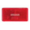 Rectangle Red Reflector - 65mm x 35mm