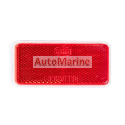 Rectangle Red Reflector - 90mm x 40mm