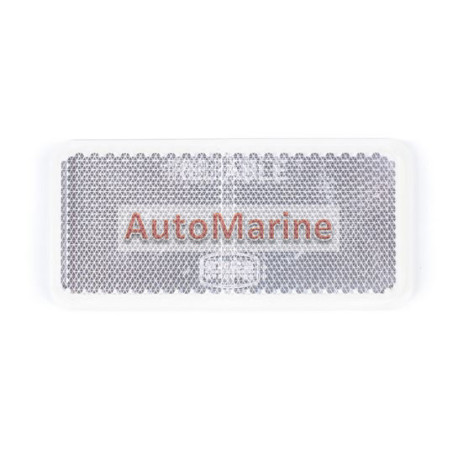 Rectangle Clear Reflector - 90mm x 40mm