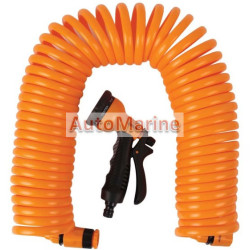 Coil Type Garden Hose with Fittings (15 Meter)
