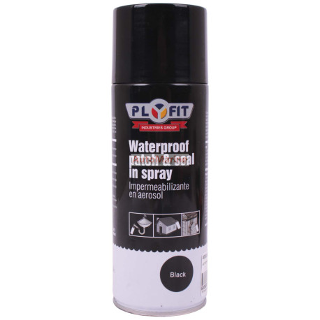 Plyfit Aerosol Waterproof Patch and Seal Spray - 400ml - Black
