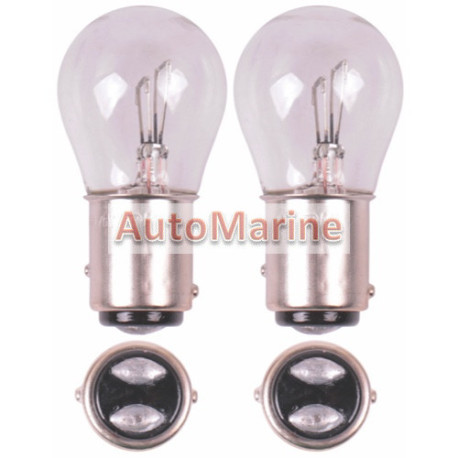 Double Contact Globe 24 Volt - P21 / 5W / BAY15D - 2 Pack