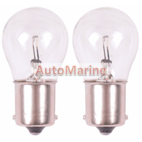 Single Contact Globe 24 Volt - P21W / BA15S - 2 Pack