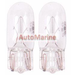 Wedge Type Globe 12 Volt - 5W 12V - W5W - 2 Pack