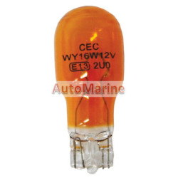 Wedge Type Globe 12 Volt - 16W 12V - WY16W - 10 Pack