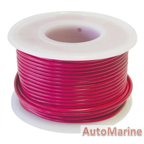 Cable Red 0.80mm - 30M Reel