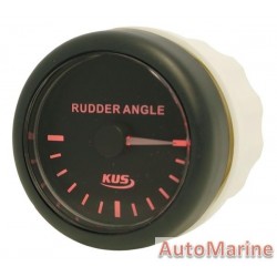 Rudder Angle Meter - 52mm - Black