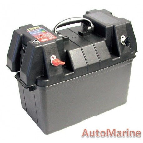 Marine Battery Box with Power Pack - No Battery Incl