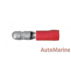 Red Male Bullet - Terminal - 100 Pieces