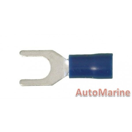 Blue Fork Terminal - 5.3mm - 10 Pieces