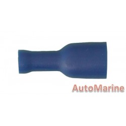 Blue Insulated Female Terminal - 6.3mm - 10 Pieces