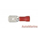 Red Male Terminal - 6.3mm - 10 Pieces