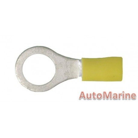 Yellow Ring Terminal - 10.5mm - 10 Pieces