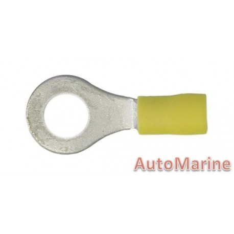 Yellow Ring Terminal - 8.4mm - 10 Pieces