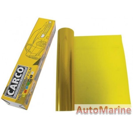 Headlamp Film - Yellow - 40cm x 1m