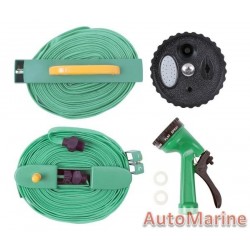 Flat Garden Hose with Fittings