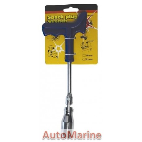 Plug Spanner 21mm with Plastic Handle