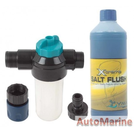 Outboard Engine Flusher Kit with 500ml Salt FLush