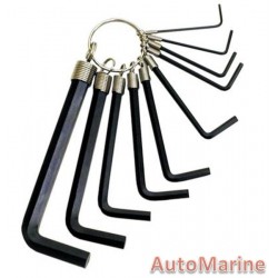 10 Piece Inner Hex Wrench Set