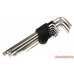 9 Piece Ball Point Hex Key Wrench