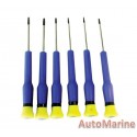 6 Piece Precision Torx Screwdriver Set