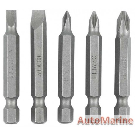 Screwdriver Bit Set 5 Piece -/+