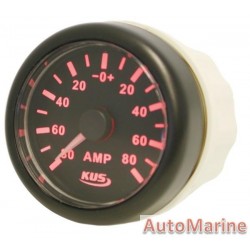 Amp Meter with Amp Sensor - 52mm Black