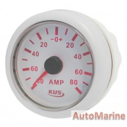 Amp Meter with Amp Sensor - 52mm White