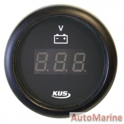 Digital Volt Gauge - 8-32V - 52mm - Black