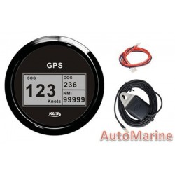 GPS Digital Speedometer with Compass - Black