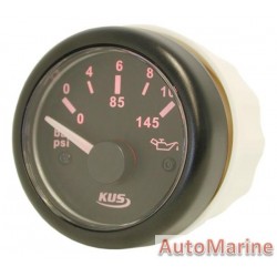 Oil Pressure Gauge - 52mm - Black