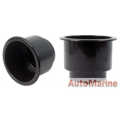 Plastic Cup Holder - 90mm - Black