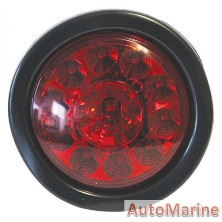 Round LED Red Trailer Lamp