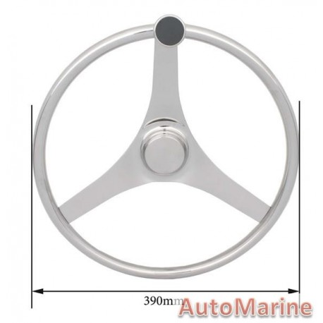 Steering Wheel 15.5" - 316 Stainless Steel