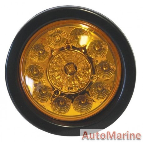 Round LED Amber Trailer Lamp