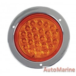 Round LED Amber Trailer Lamp 12 Volt