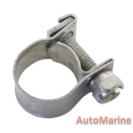 Hose Clamp - 9-13mm Full Band 304 Stainless Steel