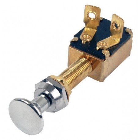 Pull Switch with Brass Knob - Off-On