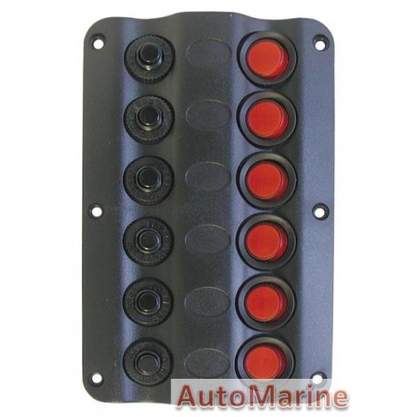 Switch Panel - 6 Switch LED with Circuit Breaker