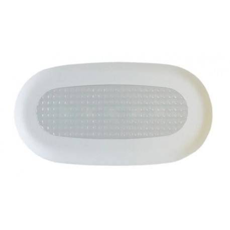 LED Flush Mount Courtesy Light - White - Oval