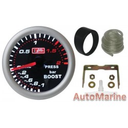 52mm Boost Gauge - Super White (AutoGauge)