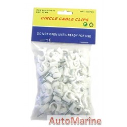 Round Cable Clips - 10mm