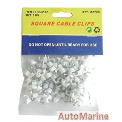 Square Cable Clips - 5mm