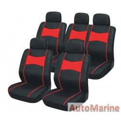 10 Piece SUV Seat Cover Set - Red