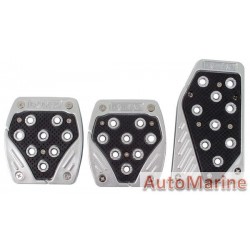 Pedal Pad Set (Black/Silver)